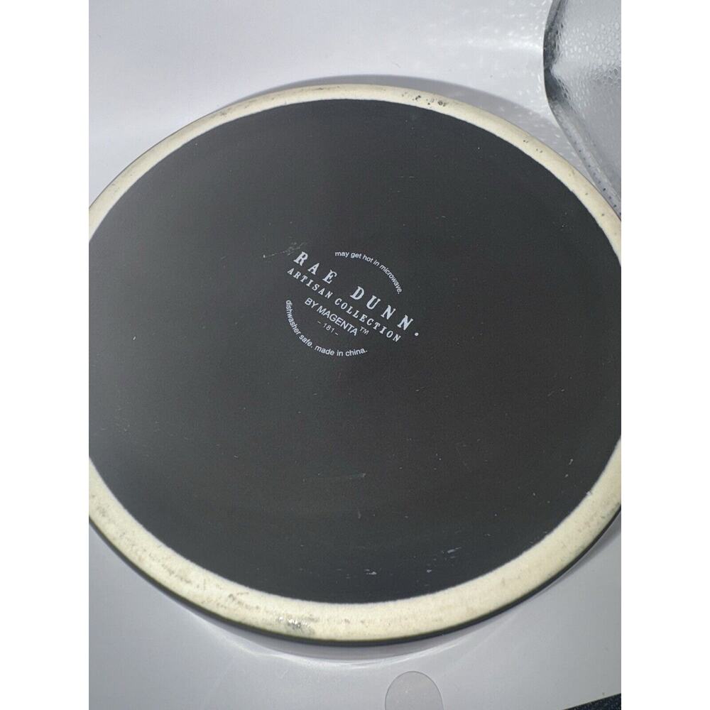 Rae Dunn TREAT Black Orange Pet Dog Food Water Bowl Dish Replacement - Picture 4 of 4
